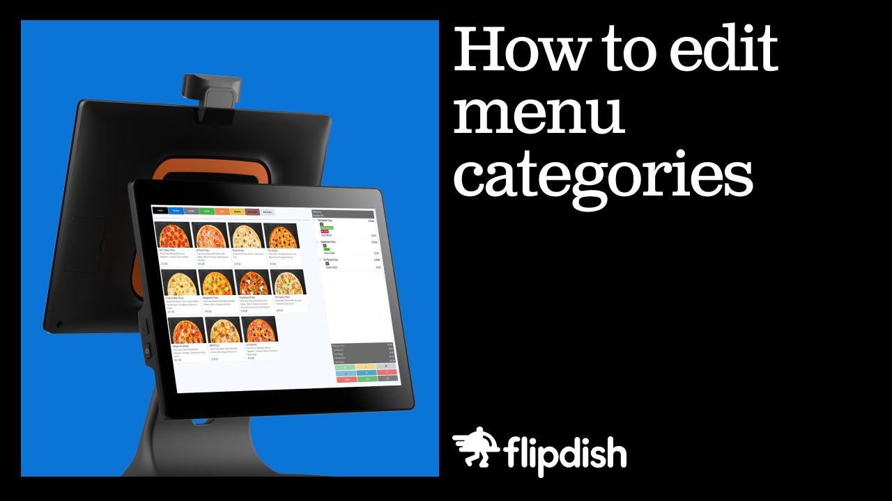 How to edit menu categories Flipdish POS YouTube