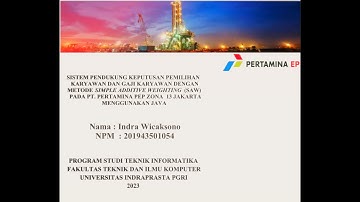 Demo Aplikasi TA UNINDRA | Pemilihan Karyawan Dan Gaji Karyawan | Indra Wicaksono | 201943501054