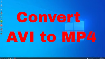 How to convert AVI to MP4