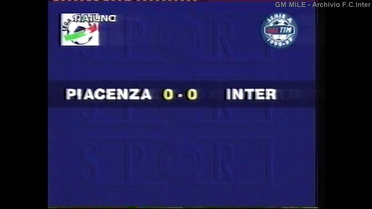 1998-99 (19^ - 31-01-1999) Piacenza-INTER 0-0 Servizio 90°Minuto Rai1
