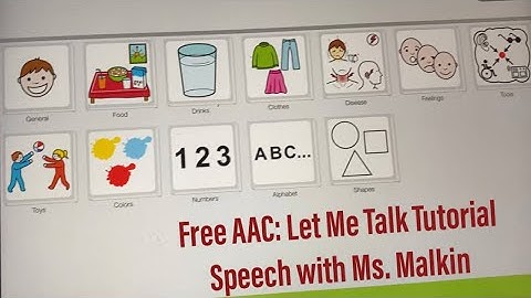 Free AAC: Let Me Talk Tutorial