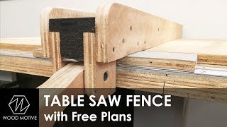 Table Saw Fence With Free Plans Youtube