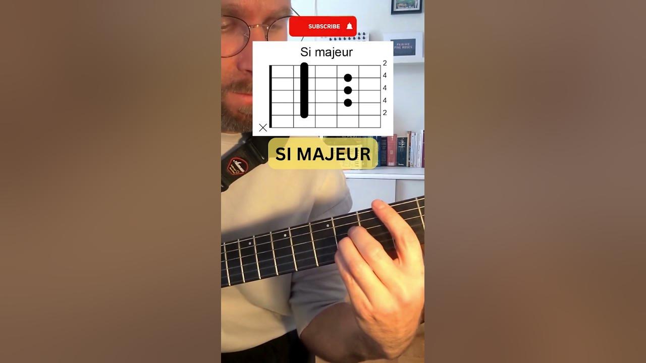 🎼🎸🧐 3 façons de faire un accord SI majeur à la guitare guitarefacile guitaretuto tuto guitare