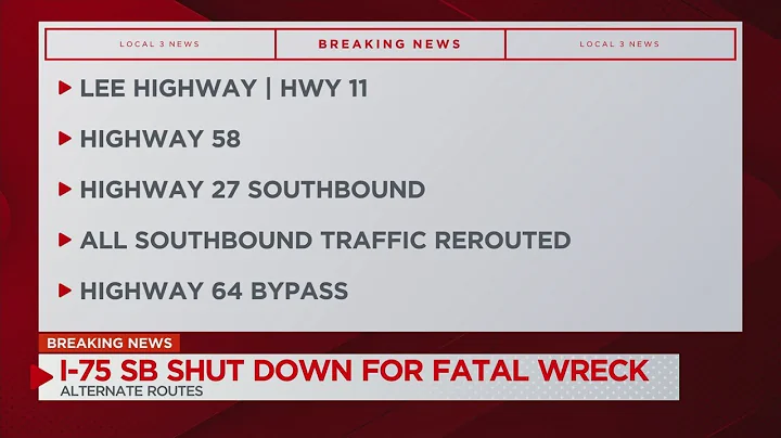 Deadly multi-vehicle crash on I-75, interstate shutdown until further notice