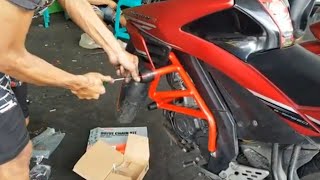 Cara Pasang Crashbar / Tubular di Vixion R
