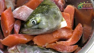 Заливная рыба, НЕ гадость :), горбуша под маринадом, по рецепту столовых и ресторанов, времён СССР