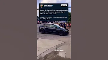 BREAKING First Ever Tesla Robotaxi With No One In The Drivers Seat Spotted Testing On Public Roads 