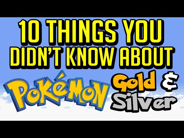 15 Awesome Things You Didn't Know About Pokemon Gold and Silver