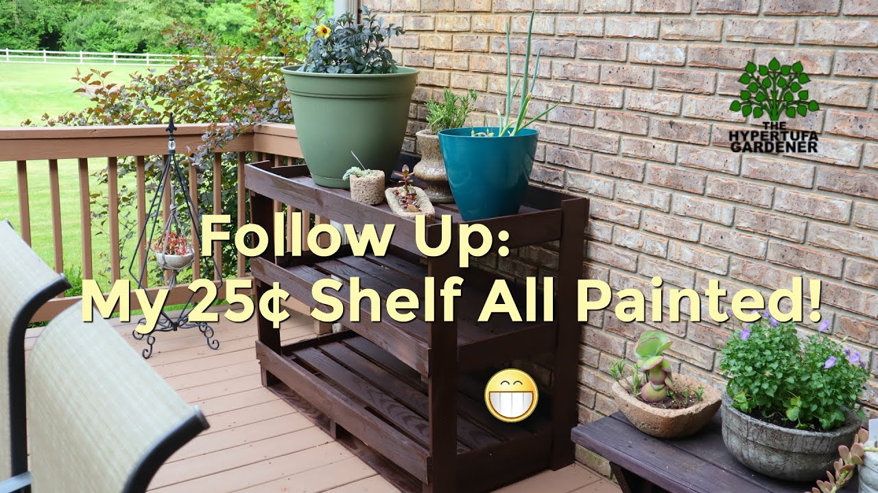 How Did The 25¢ Plant Shelves Turn Out Painted? Totally Awesome! ππ
