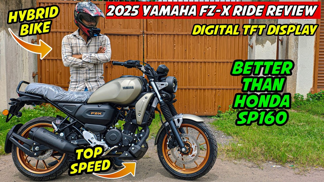 2025 New Yamaha FZ-X Hybrid Review || TFT Display & TCS - Better