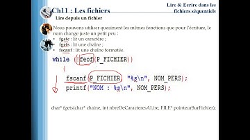 Programmation C : 10 - Les fichiers (Lire depuis les fichiers)