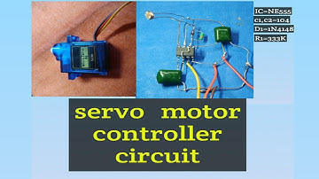 How to make Servo Motor Controller Circuit with sensor input || Without Arduino