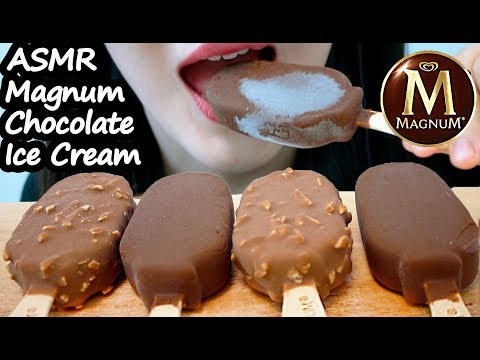 매그넘 아이스크림 리얼사운드 먹방 ASMR (EATING SOUNDS) Magnum Chocolate Covered Ice Cream