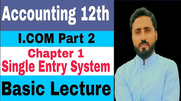 Accounting I.com part 2 Chapter 1 Accounts from Incomplete Records Basics Lecture 1
