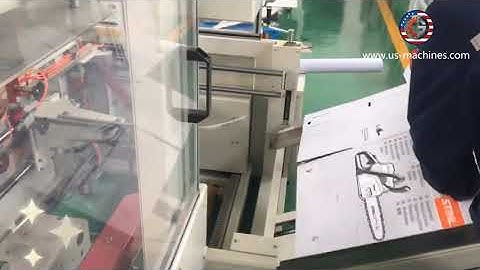 Testing video of automatic box forming erecting making machine carton erector former