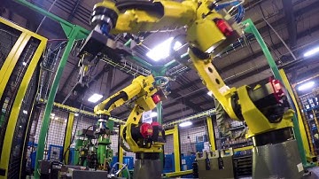 Automated Spot Welding System Uses Robots for Handling Automotive Parts - Wauseon