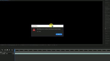 After Effects error: overflow converting ratio denominators.  ( 17 :: 18 )