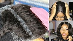 DIY How To Make Your Own Lace Closure Start To Finish, Fast And Easy / How To Make A Wig