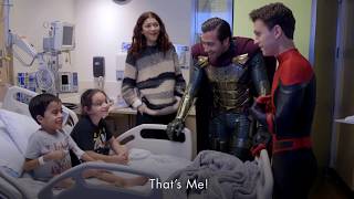 Spider-Man Cast Tom Holland, Zendaya, Jake Gyllenhaal Surprises Kids at Children's Hospital LA thumbnail