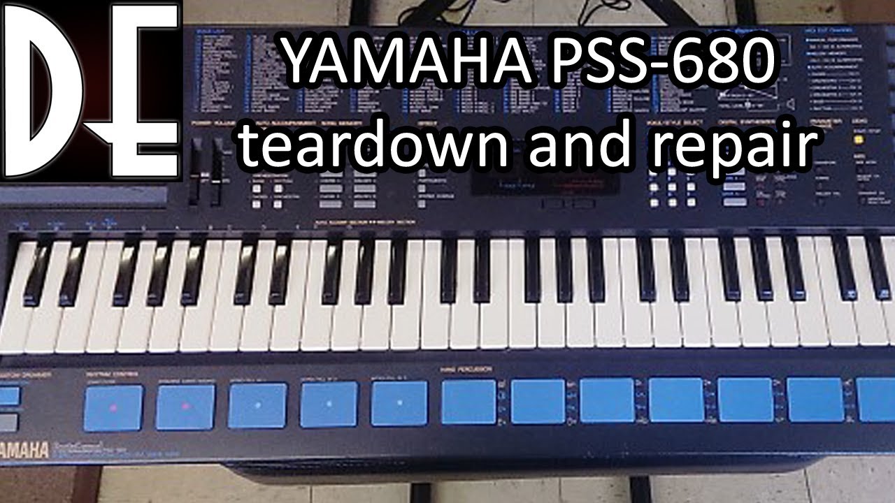 Yamaha PSS-680 teardown and repair - YouTube