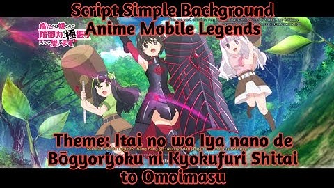 ( Bofuri / Itai no wa Iya) UPDATE!! Script Simple Background Anime Mobile Legends