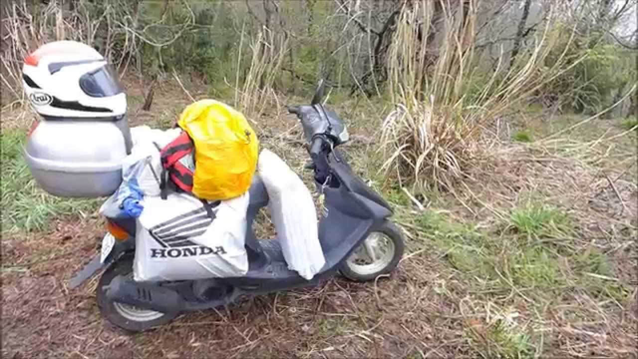 ソロキャンプを楽しもう スクーターで林道野宿 Forest Road Camp With A Scooter Youtube