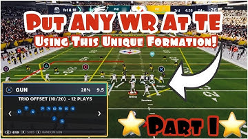 Get ANY WR at TE Using This Unique Formation In Madden 21! 🤯| Trio Offset Mini Scheme Part 1 |