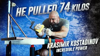 How strong is Krasimir Kostadinov and how he won the world's top armwrestler Levan Saginashvili.