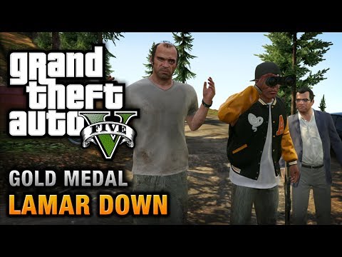 GTA 5 - Mission #70 - Lamar Down [100% Gold Medal Walkthrough]