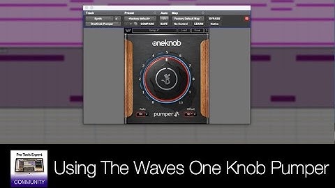 Waves One Knob Pumper - How To Use Waves One Knob Pumper Plug in