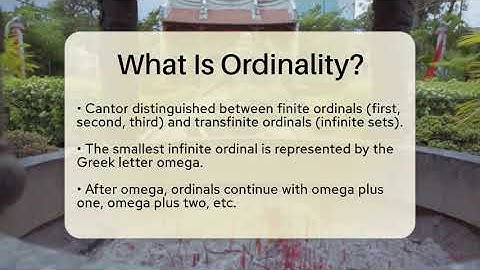 What Is Ordinality? - History Icons Channel