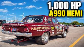 Rare 1965 Plymouth Belvedere A990 Makes 1,000HP HEMI Drag Car