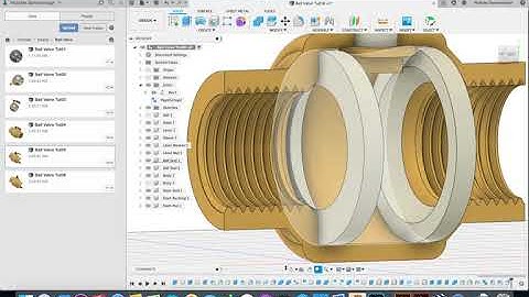 Fusion 360 - Ball Valve - Tutorial 06
