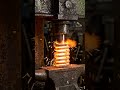 Red Hot Iron Spring vs Hydraulic Press 🔥 Will It Survive the Pressure?#HydraulicPress #shorts