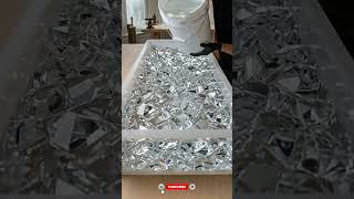 Satisfying Glass-Like Resin Pour Technique 💎✨ #epoxyart #diy #shorts