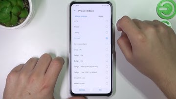 Ringtones menu on the ZTE AXON 30 5g phone