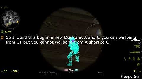 CS:GO - New Dust 2 bug - Wallbang from CT Spawn to AShort [PATCHED 30/3/2018]