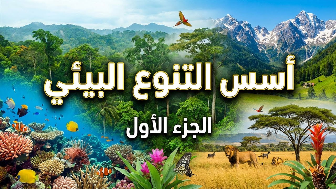 درس أسس التنوع البيئي الجزء الأول
