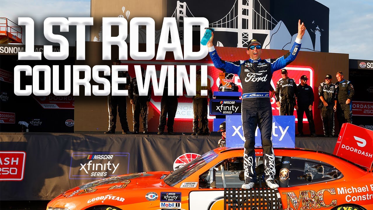 My First NASCAR Xfinity Series Win at Sonoma! | Aric Almirola Full Day
