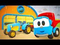 Leo the truck &amp; toy tractor on the farm! Full episodes of Street vehicles cartoon for kids.