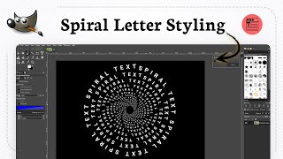 How to swirl text in GIMP (Creative Twist)