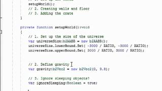 Box2D Lesson 1.9 -- Finishing up our b2World Object