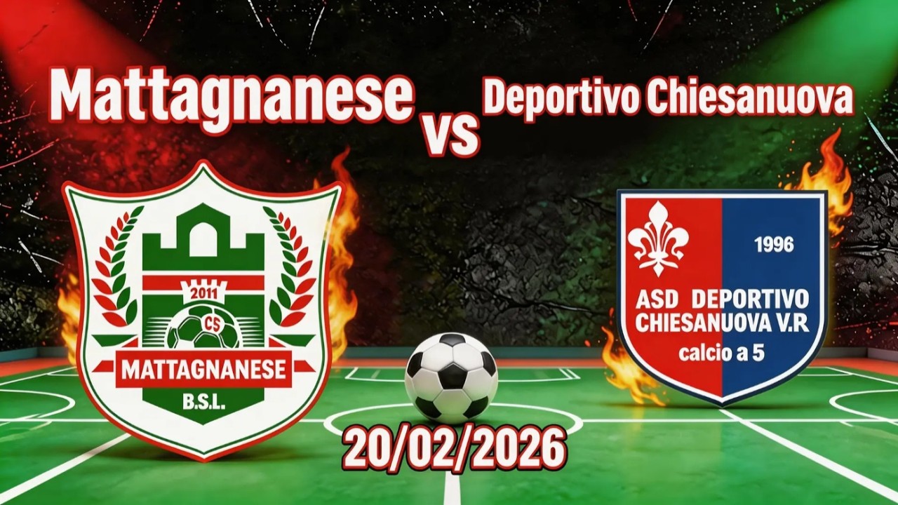 FIGC 2025/26 FUTSAL C5 - Serie C2 Girone C - 15° Giornata - 20/02/2026 - MATTAGNANESE vs CHIESANUOVA