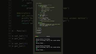 #python #pythonDecorators #python decorators with classes | Mobile Battery Example.