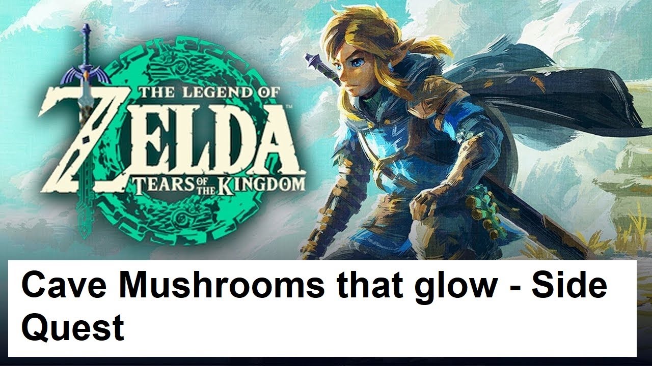 The Legend of Zelda Tears of the Kingdom Cave Mushrooms that glow