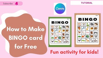 How to Make a Fun Bingo Card for Kids on Canva!