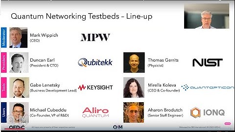 Quantum Networking Testbeds Full Webinar - QED-C Quantum Marketplace