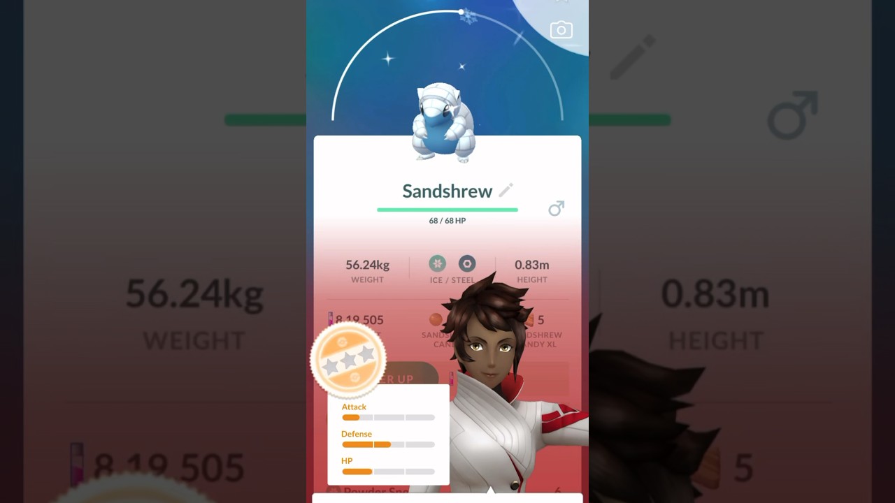 I got a shiny sandshrew🥹✨ 