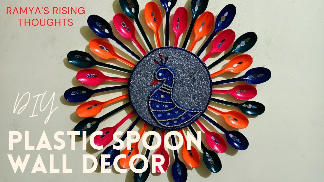 Amazing Plastic Spoon Wall Decor DIY Wall Hanging Idea Using Plastic