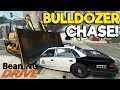 Insane Bulldozer Crashes & Police Chase! - BeamNG Gameplay & Crashes - Cop Escape